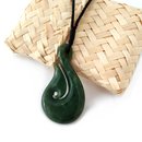 Pounamu Pendant Hei Matau Marsden Flower