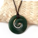 Pounamu Pendant Koru Kahurangi