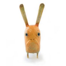 Rabbit Totem Paper Mache Sculpture-artists-and-brands-The Vault