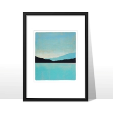 Calmness Frame Unique Gel Plate Monotype Large-artists-and-brands-The Vault