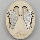 Angel Wing Earrings - Silver