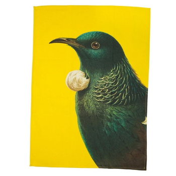 Tea Towel Tui Yellow