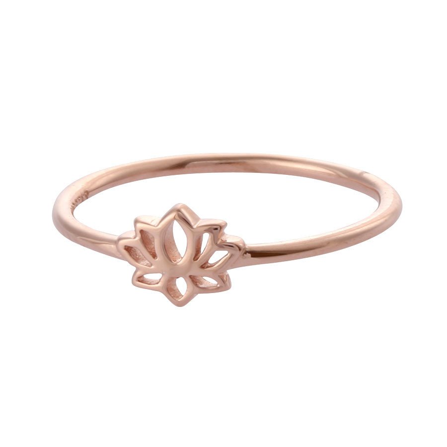 lotus ring rose gold