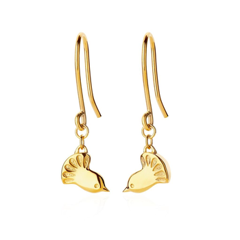 Fantail 9ct Gold Earrings