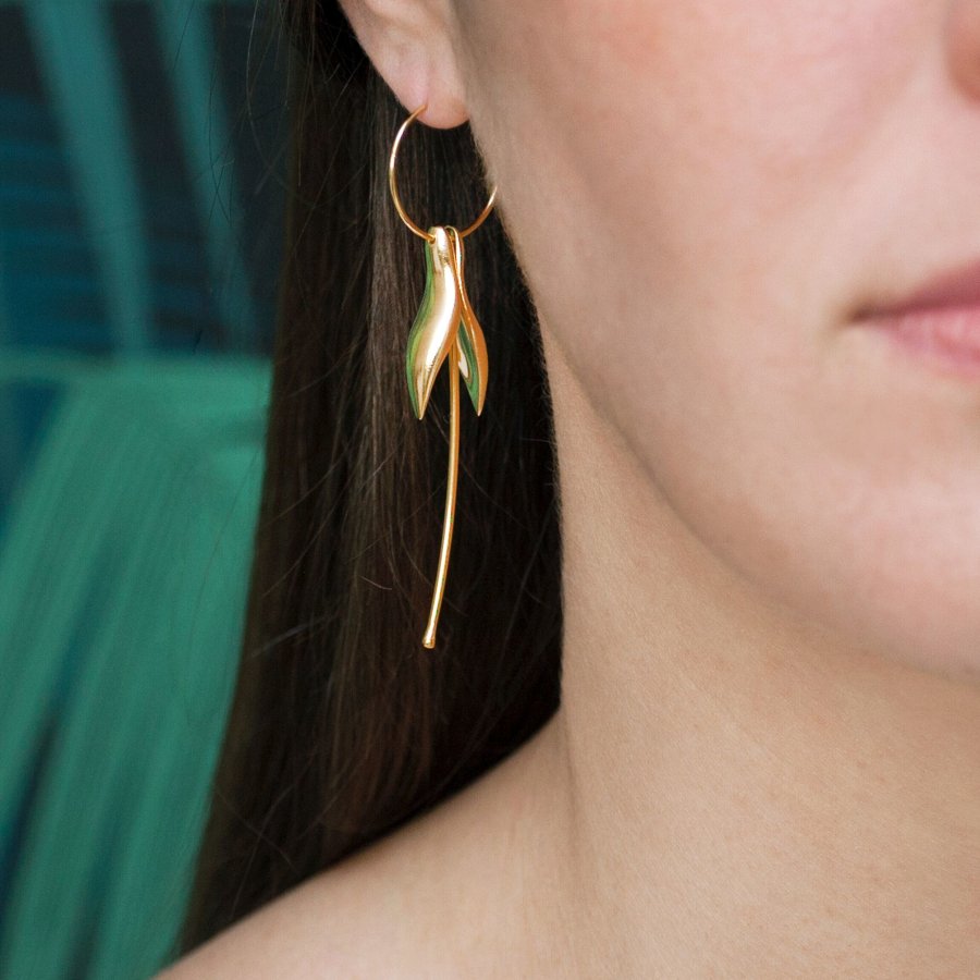 Hoop earrings 2024 22ct gold