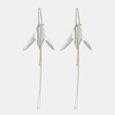 Kaitiaki Earrings 9ct Gold Stalks French